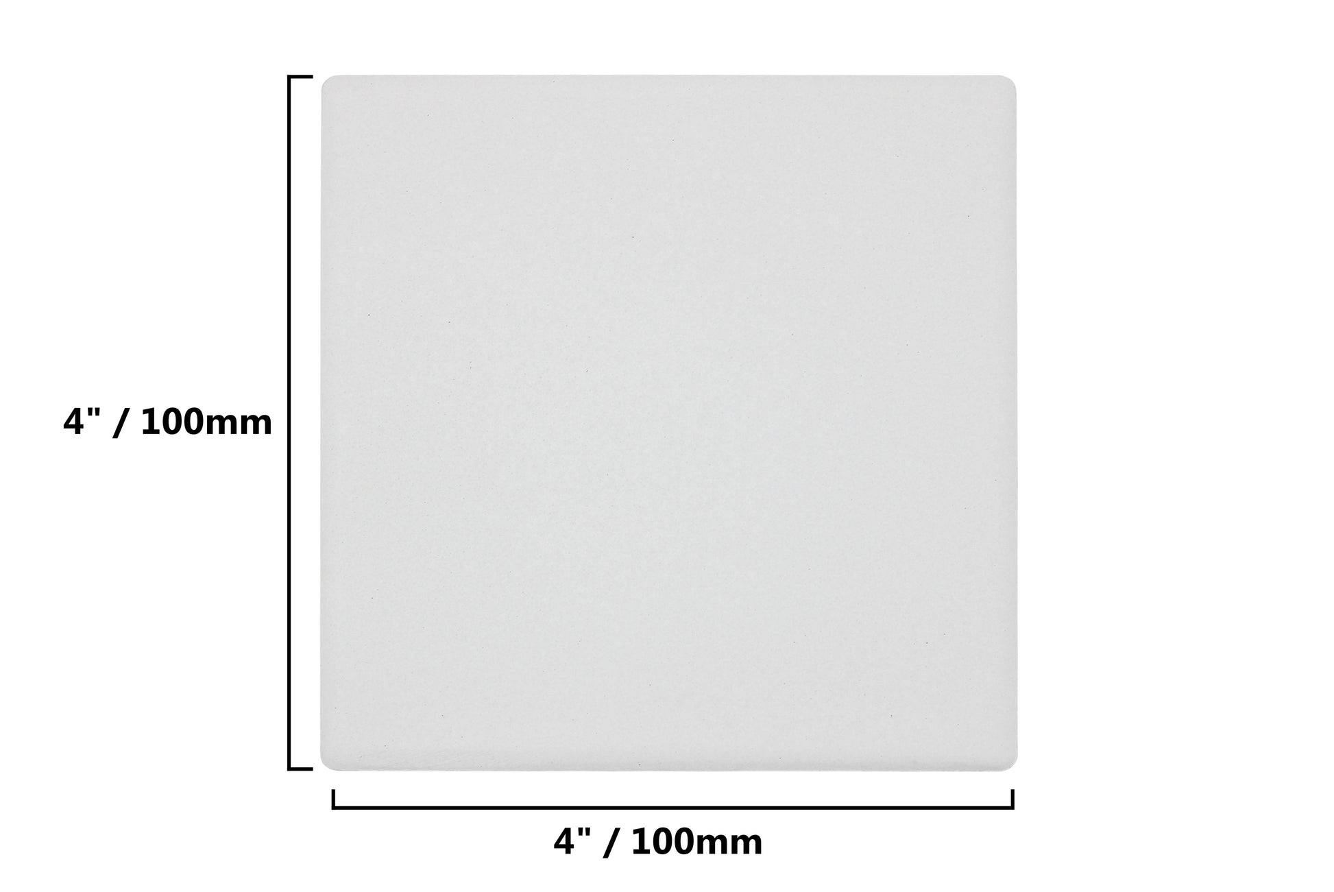 24 Pack of Ceramic Tiles for Crafts and Coasters - 4" Tiles with Cork Backers, - close-up