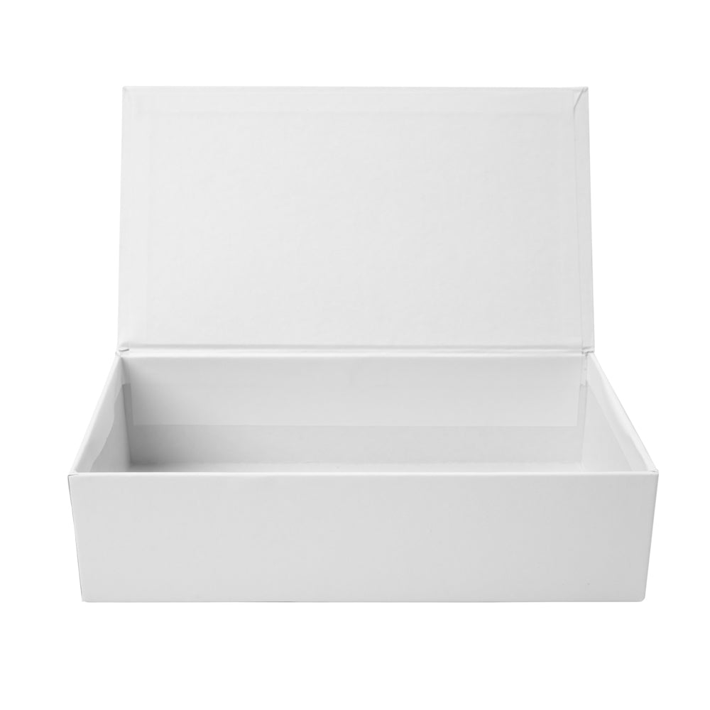 Ready to Decorate White Paperboard Box with Hinged Lid, 8.5 x 5 x 2.25 Inches - view 5