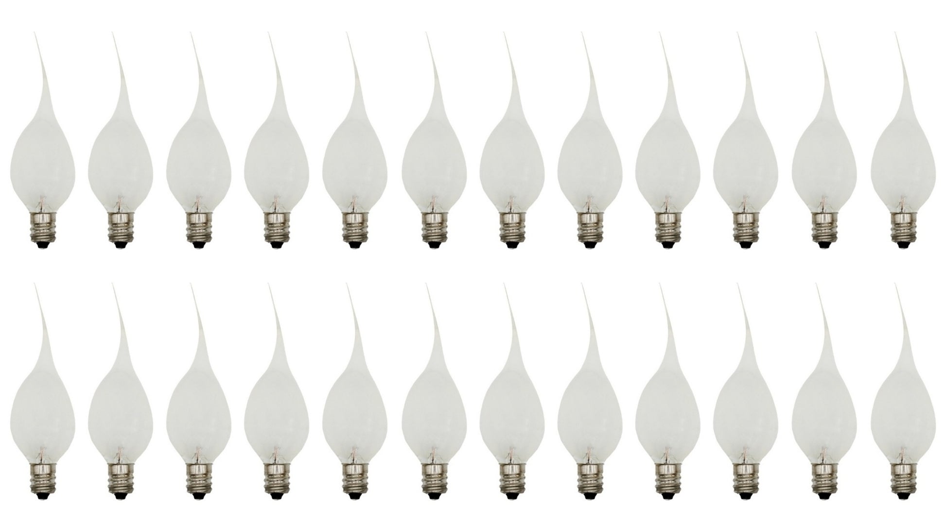5 Watt Silicone Dipped Country Candle Lamp Light Bulbs - Replacement Bulbs for
