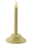 Creative Hobbies 9.5" Ivory Candolier Christmas Indoor Candle Lamp - Elegant Clear C7 Light - Perfect for Holiday Decorations and Displays 6-pack