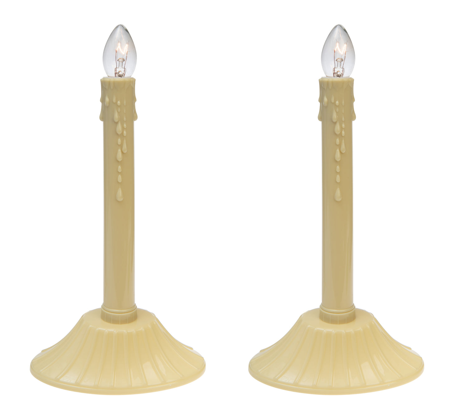 Creative Hobbies 9.5" Ivory Candolier Christmas Indoor Candle Lamp - Elegant - view 5
