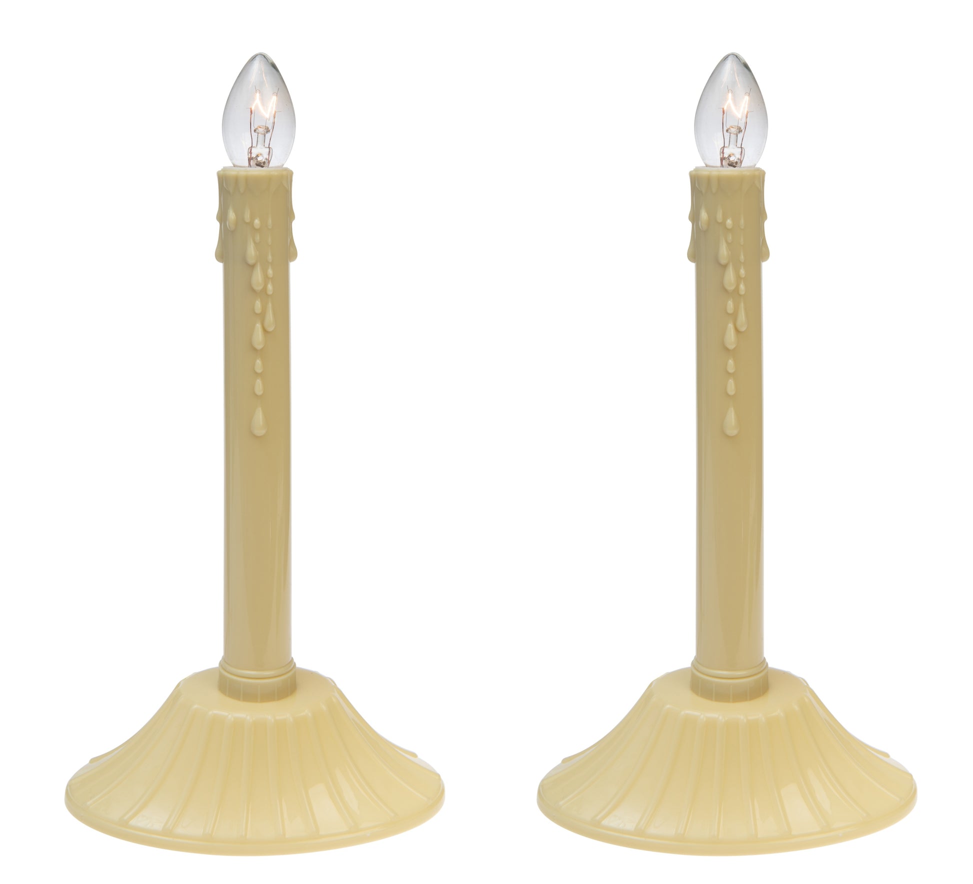 Creative Hobbies 9.5" Ivory Candolier Christmas Indoor Candle Lamp - Elegant - view 5