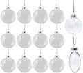 Clear Plastic Round Disc Ornaments 100mm (3.94") Great For Crafts - Box of 12