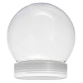 36 Pack - DIY Water Globe Snow Globe 5 Inch (130mm) Diameter , Clear PET Plastic with Screw Off Cap, Great for DIY Crafts