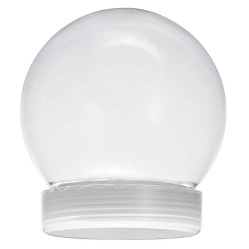 5 Inch DIY Clear Plastic Water Globe Snow Globe with Screw Off Cap - for craft