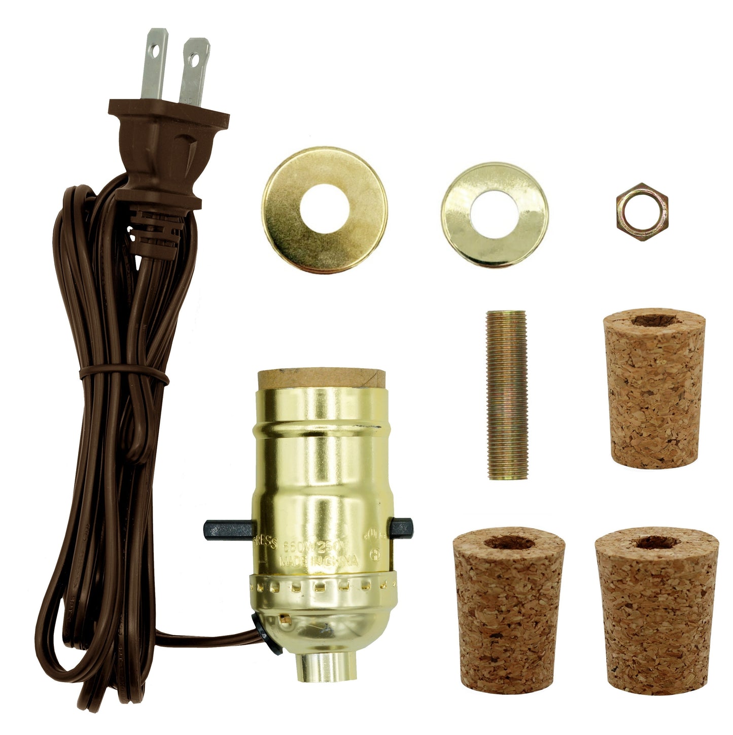 Pre-Wired Bottle Lamp Kit, Easily Convert Any Bottle Into A Lamp, DIY No