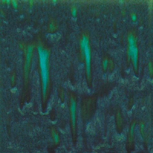 CG713 - Jungle Gems Crystal Glaze - Peacock Green - 4 Ounce Jar - wood