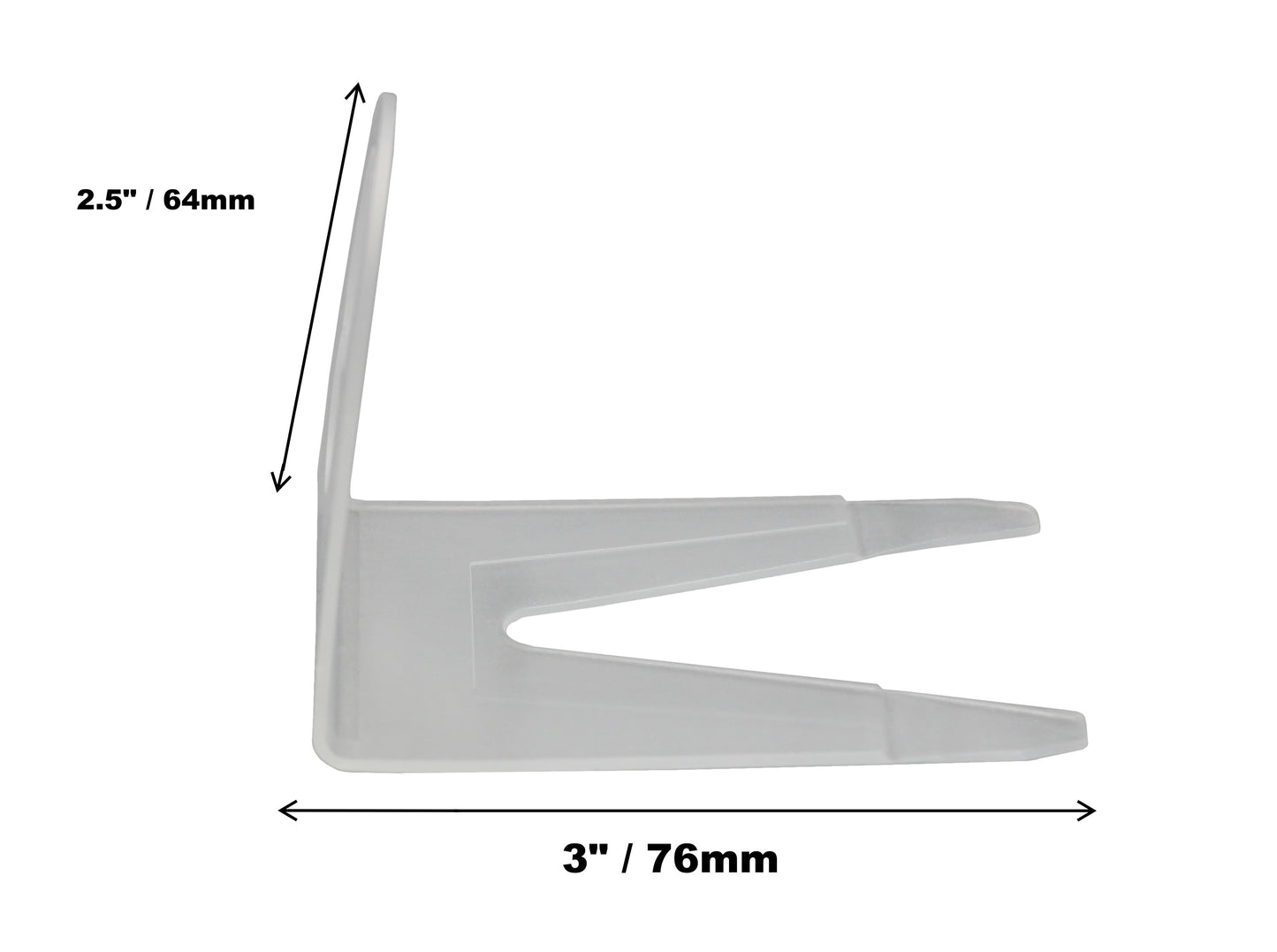 Projectpak Shingle Tab Light Clip for Christmas Lights, Fits C9 C7 for Hanging - side view