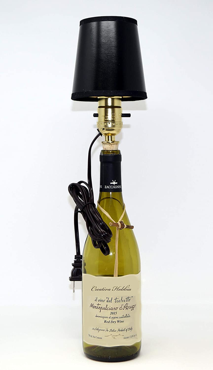 Pre-Wired Bottle Lamp Kit, Easily Convert Any Bottle Into A Lamp, DIY No - close-up