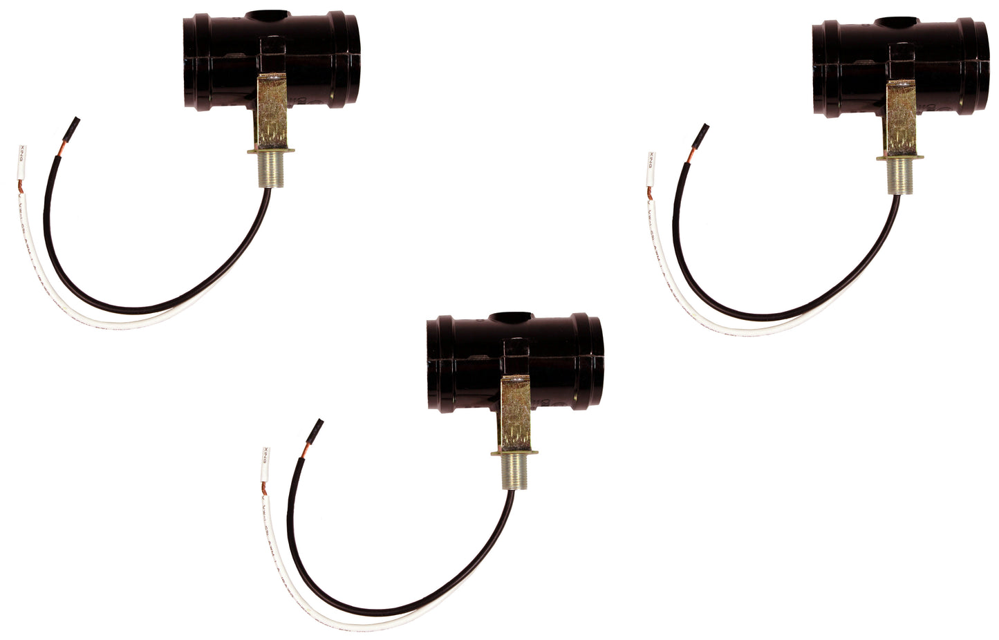 DBLSKT Medium Base E26 Double Light Fixture Socket, With 1/8 IP Bracket, Pack