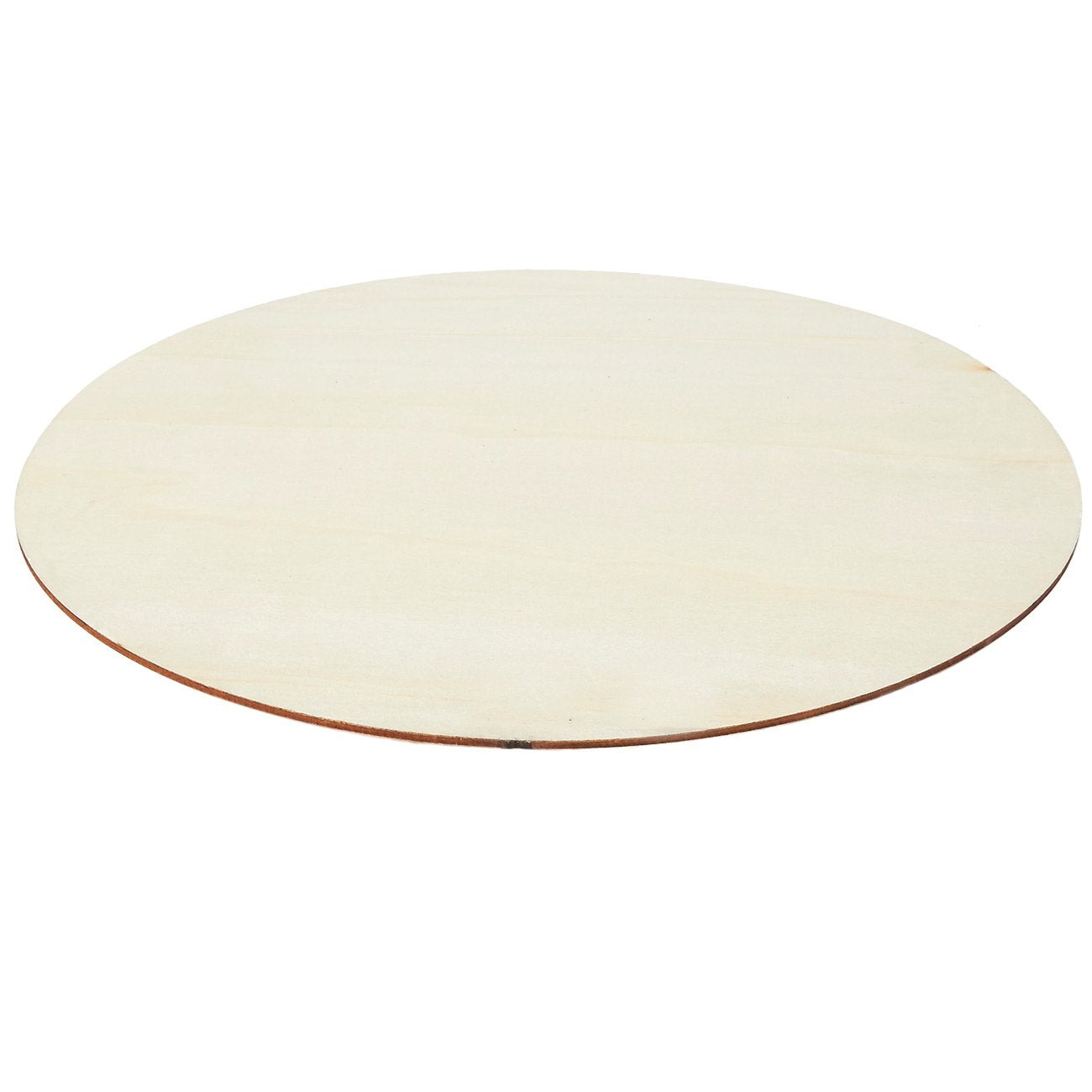 Creative Hobbies 12 inch Round Circle Cutout Shapes, DIY Unfinished Wood Craft - side view