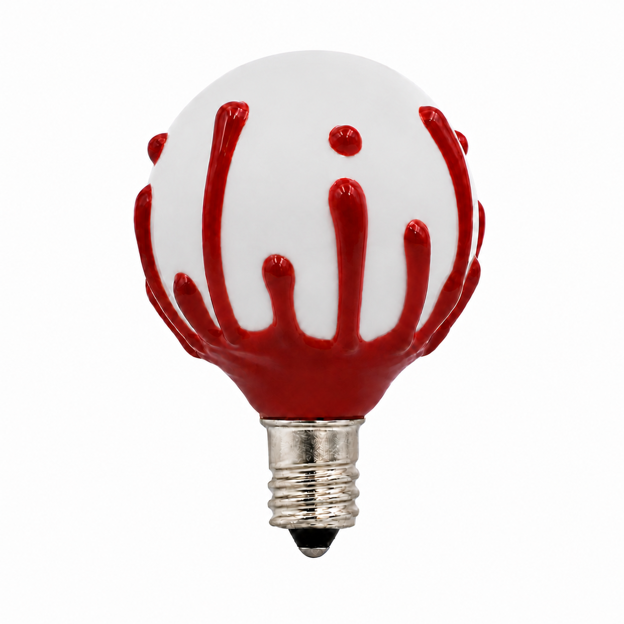 Creative Hobbies G40 Red Drip Halloween LED Bulbs 0.4W 120V E12 - 10 Pack