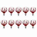 Creative Hobbies G40 Red Drip Halloween LED Bulbs 0.4W 120V E12 - 10 Pack