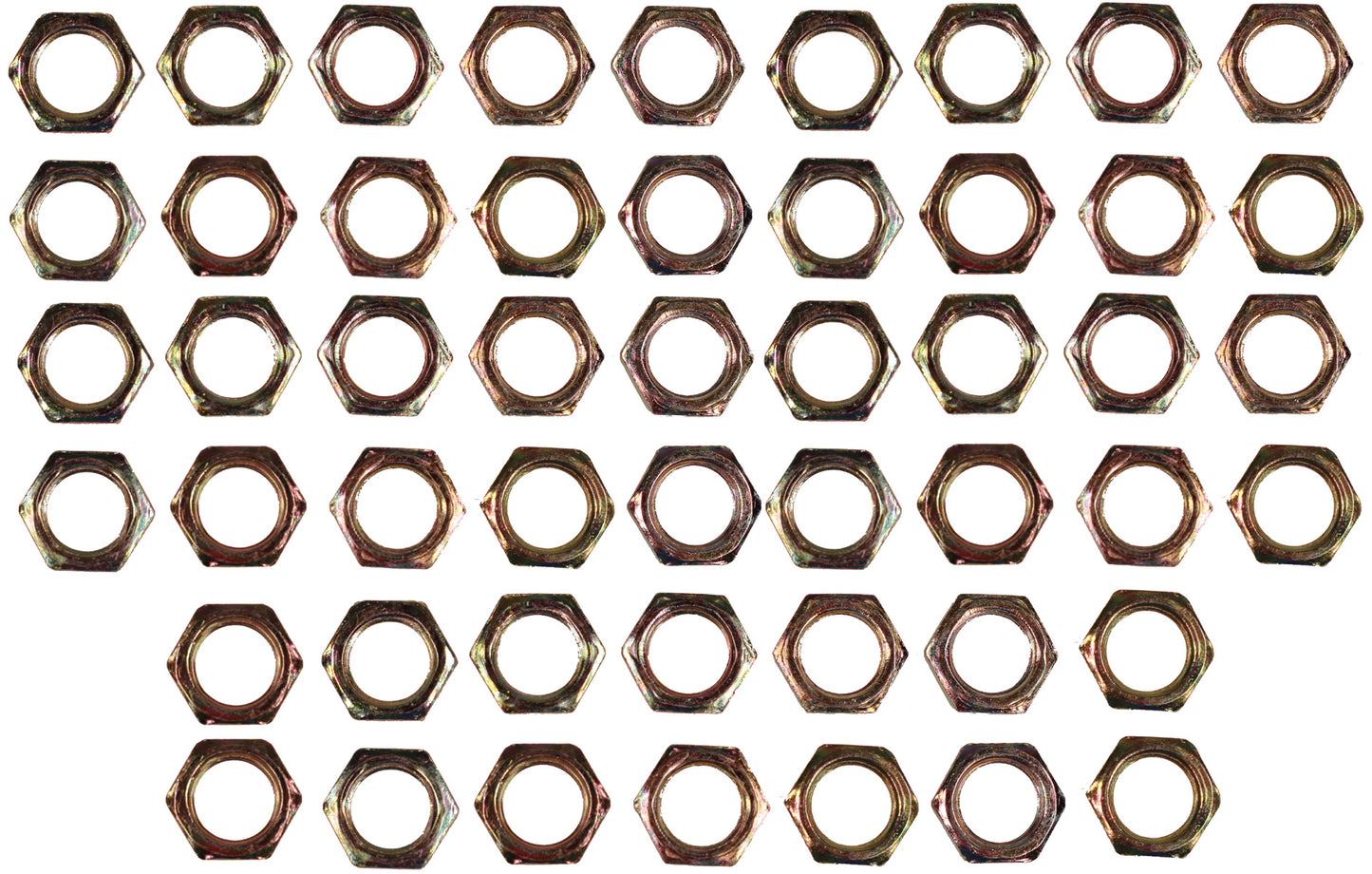 Creative Hobbies ELY233 - Steel Hex Lock Nut Fasteners - Yellow Zinc Coated, - for diy