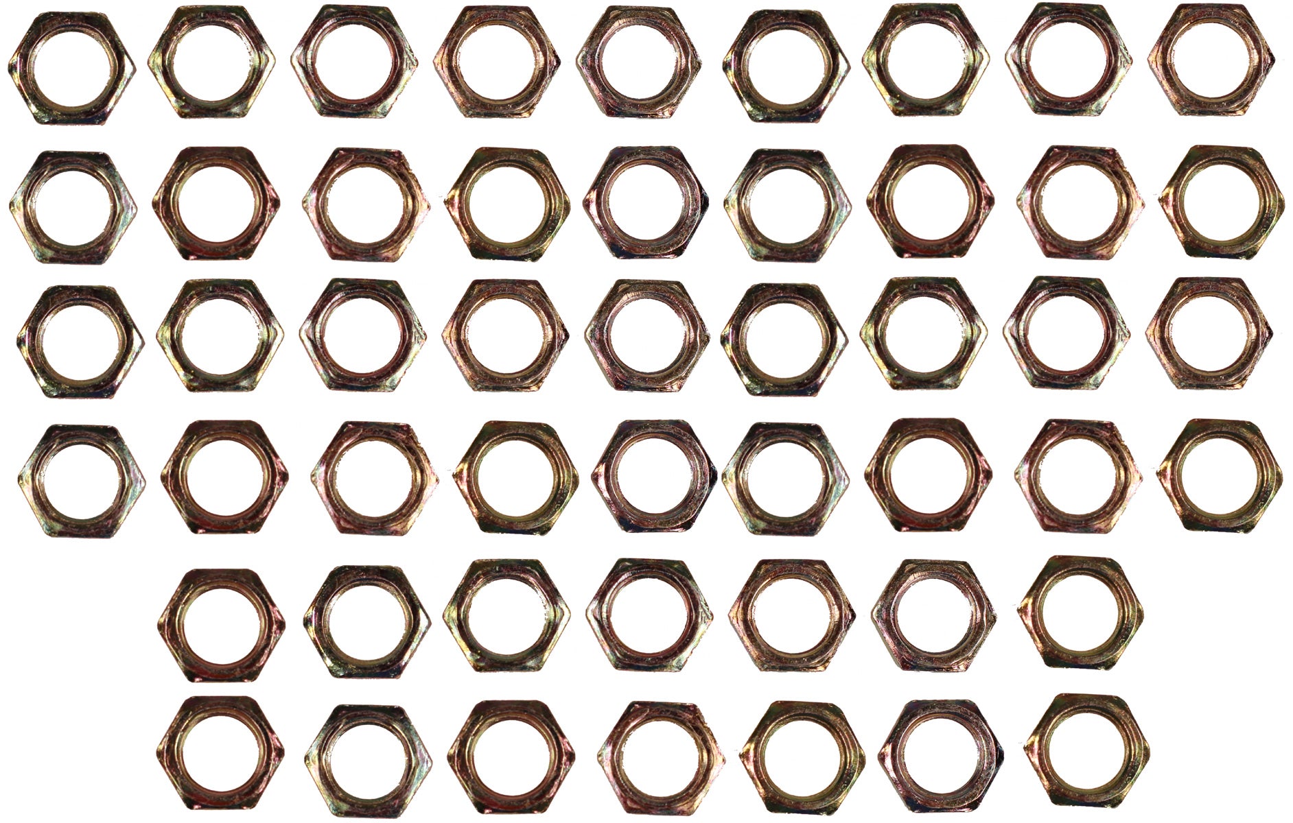 Creative Hobbies ELY233 - Steel Hex Lock Nut Fasteners - Yellow Zinc Coated, - for diy