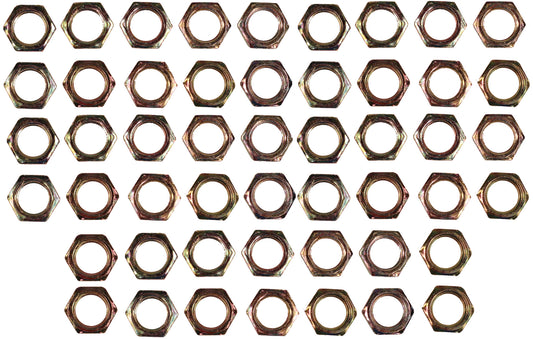 Creative Hobbies ELY233 - Steel Hex Lock Nut Fasteners - Yellow Zinc Coated, - for diy