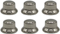 ELY2453-1/2 Inch Tall Polished Nickel Steel Finials tapped 1/4-27 for Lamp Shade Holder Harp Tops -Pack of 6