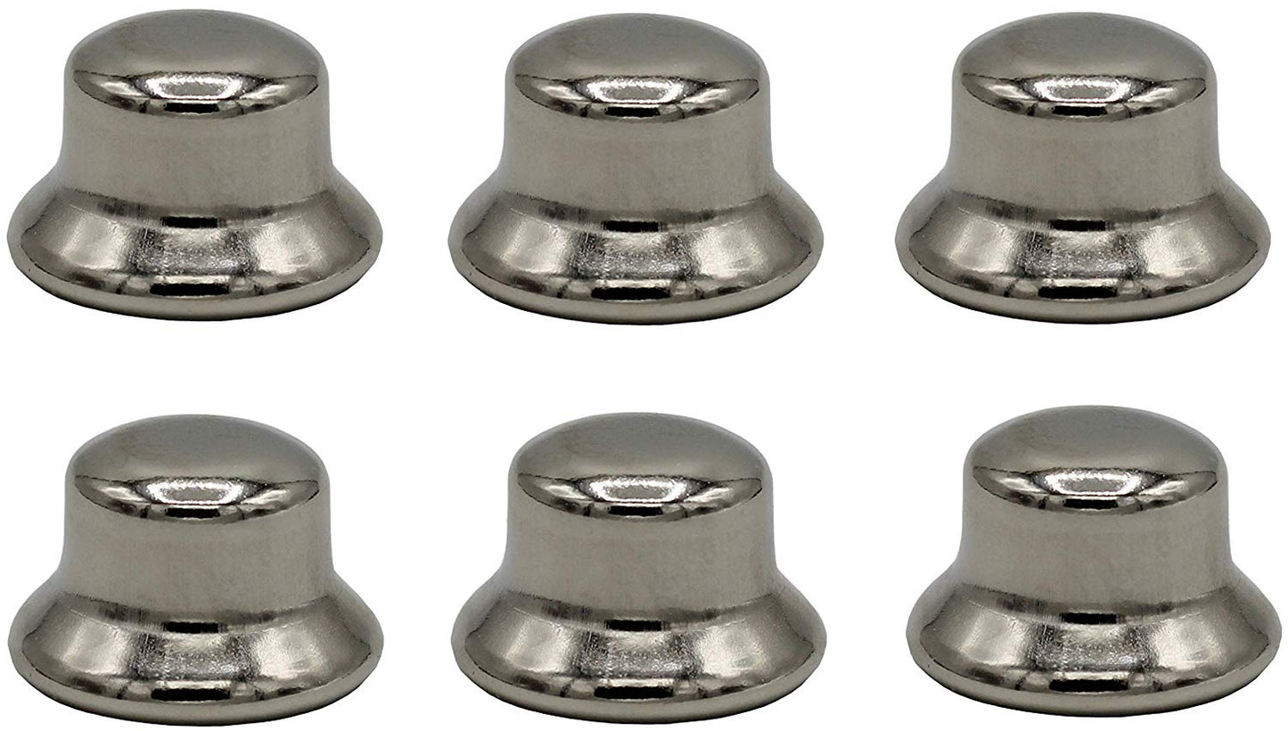 ELY2453-1/2 Inch Tall Polished Nickel Steel Finials tapped 1/4-27 for Lamp
