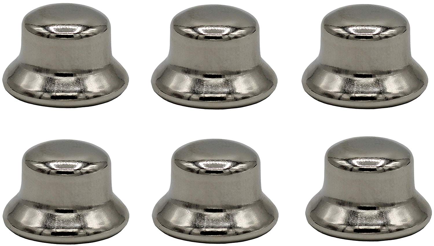 ELY2453-1/2 Inch Tall Polished Nickel Steel Finials tapped 1/4-27 for Lamp