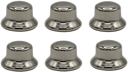 ELY2453-1/2 Inch Tall Polished Nickel Steel Finials tapped 1/4-27 for Lamp