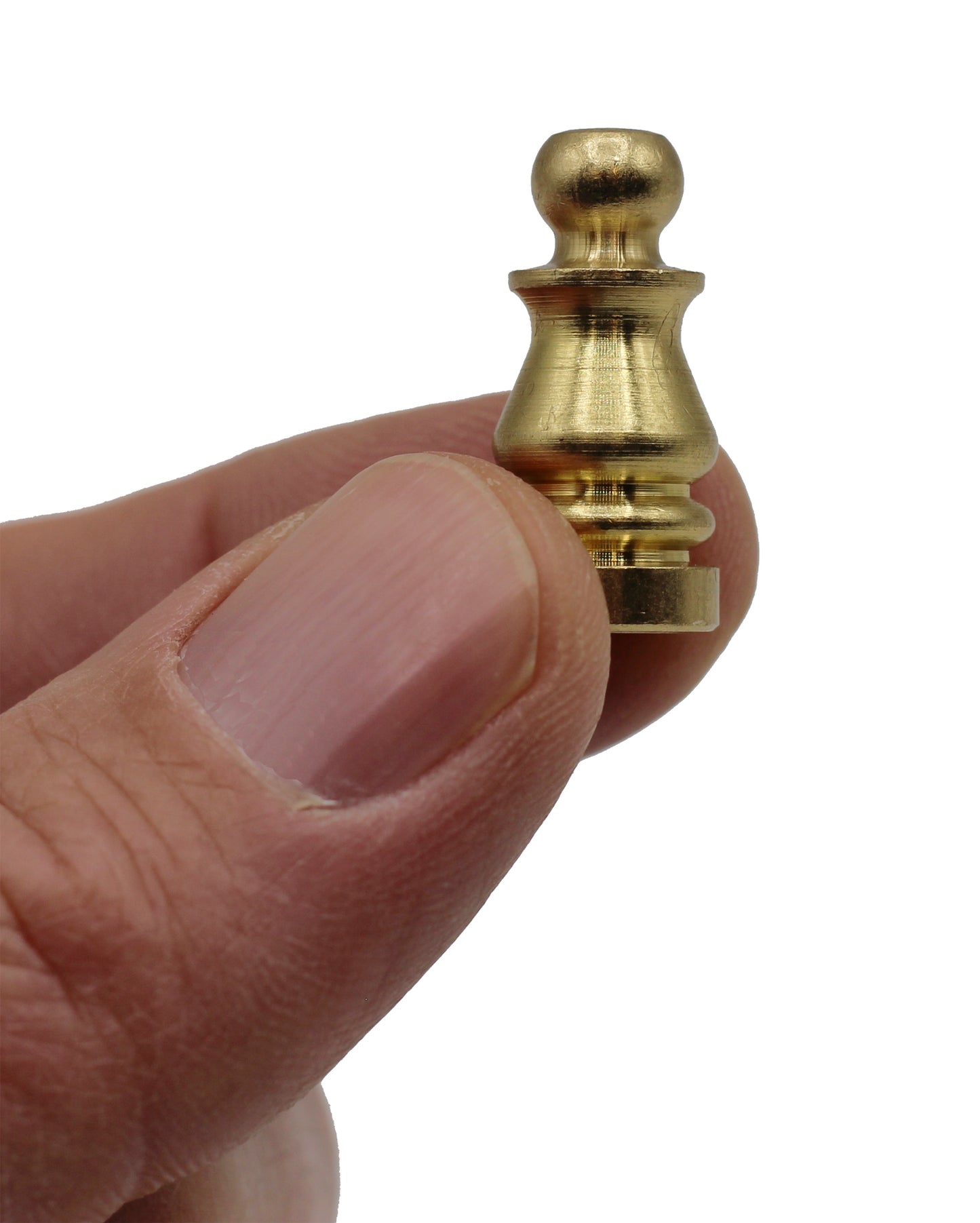 Solid Brass Lamp Shade Finial ELY505 -1 inch Tall, Brass Plated, Pack of 2 - view 5