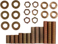 ELYPACK - 28 Piece Lamp Repair Hardware Assortment Pack, Includes Pipe Nipples, Washers, Lock Nuts …