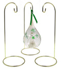 Metal Wire Ornament Stands Display Holder Gold Colored - 12" High - Set of 3