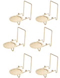 Etched Base Cup & Saucer Stand - Elegant Display Holder for Tea Sets, Plates, and Collectibles | 6 Pack