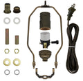 Floor Lamp Making Kit - Repair or Rewire Lamps with All Premium Essential Parts, 10 Inch Harp and Extra Long 12 Foot Cord Included (Antique)