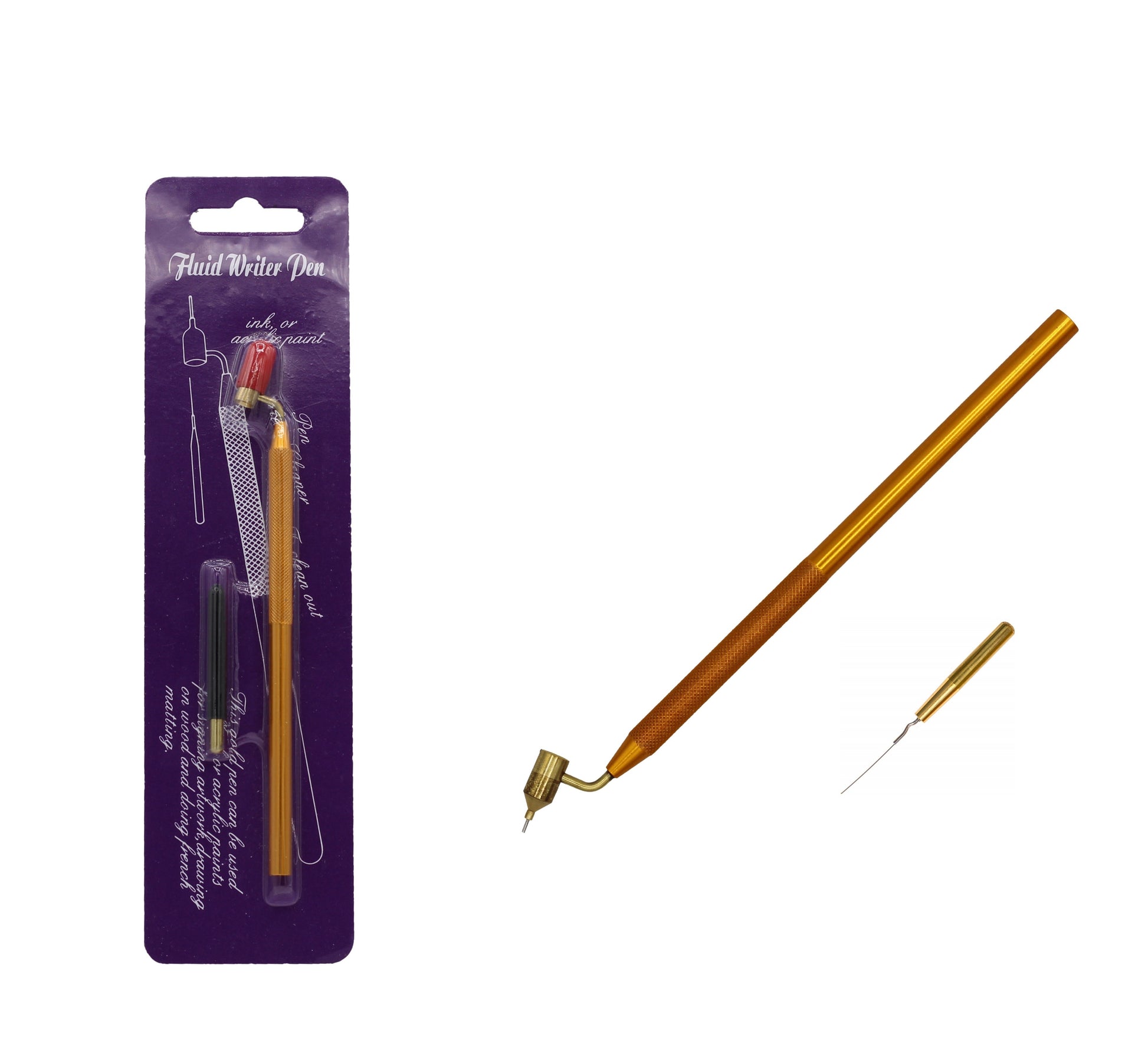 Detailing Fine Line Fluid Writer Paint Applicator Pen - glass, for painting