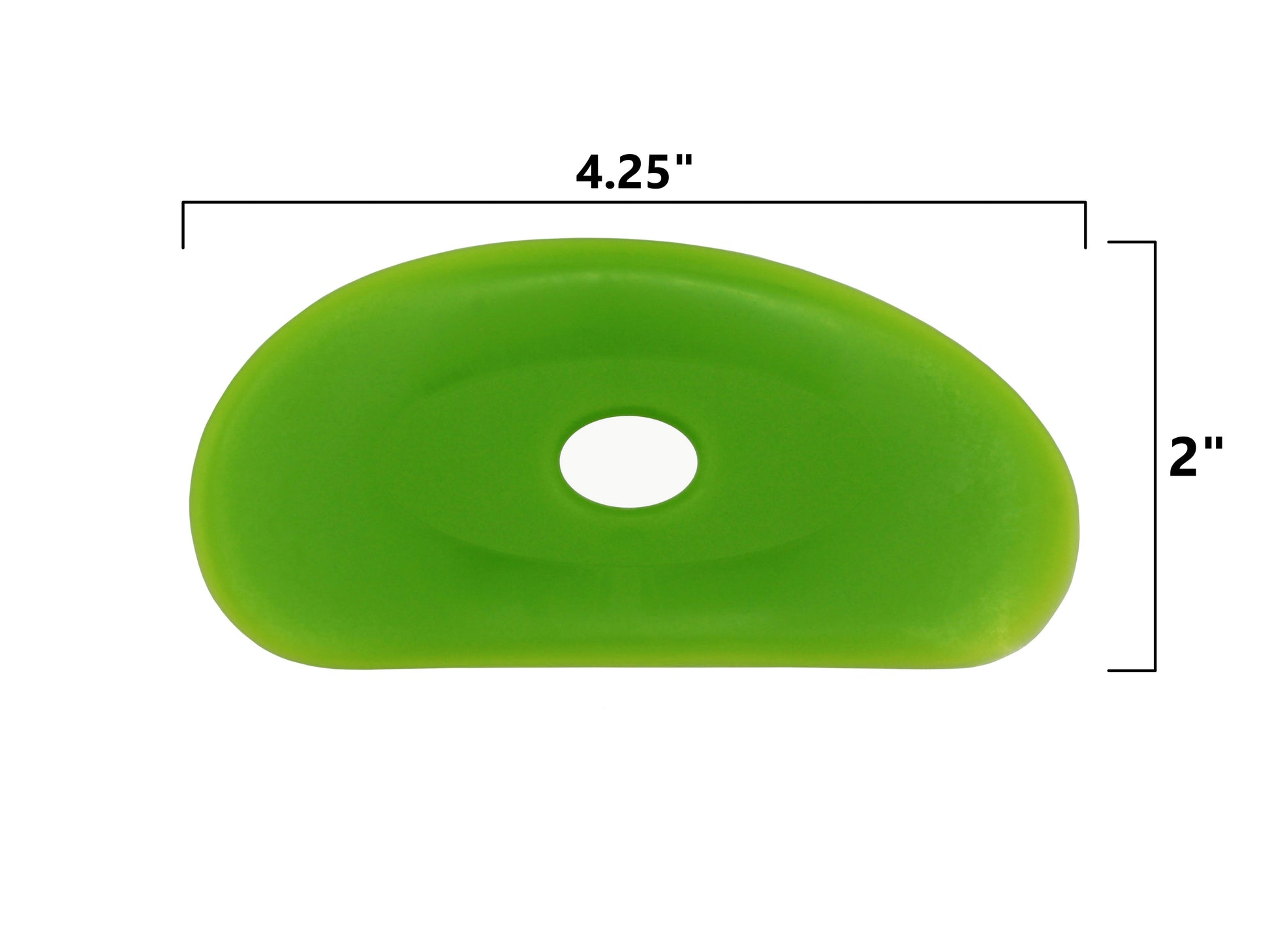 2 Pack of Medium Firm Silicone Pottery Rib - side view