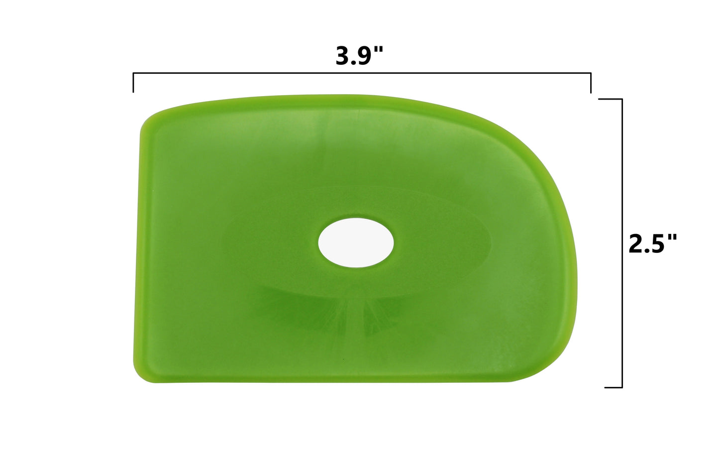 2 Pack of Medium Firm Silicone Pottery Rib - side view
