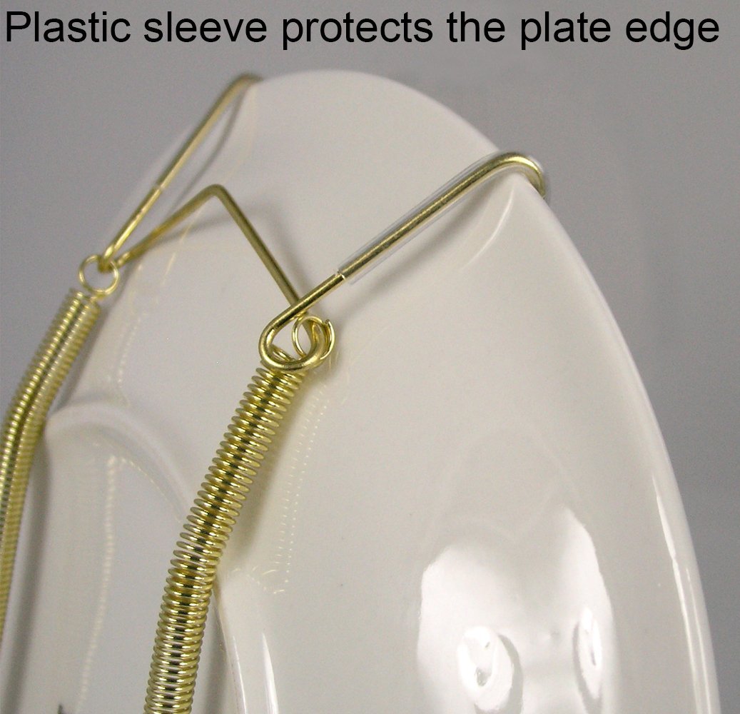 Creative Hobbies Deluxe Plate Display Hanger Assortment, Hang 5 to 14 Inch - side view