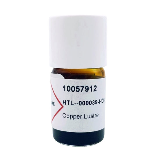 Colorobbia Liquid Copper Lustre Overglaze for Kiln-Fired Ceramics - 2 Grams - metal