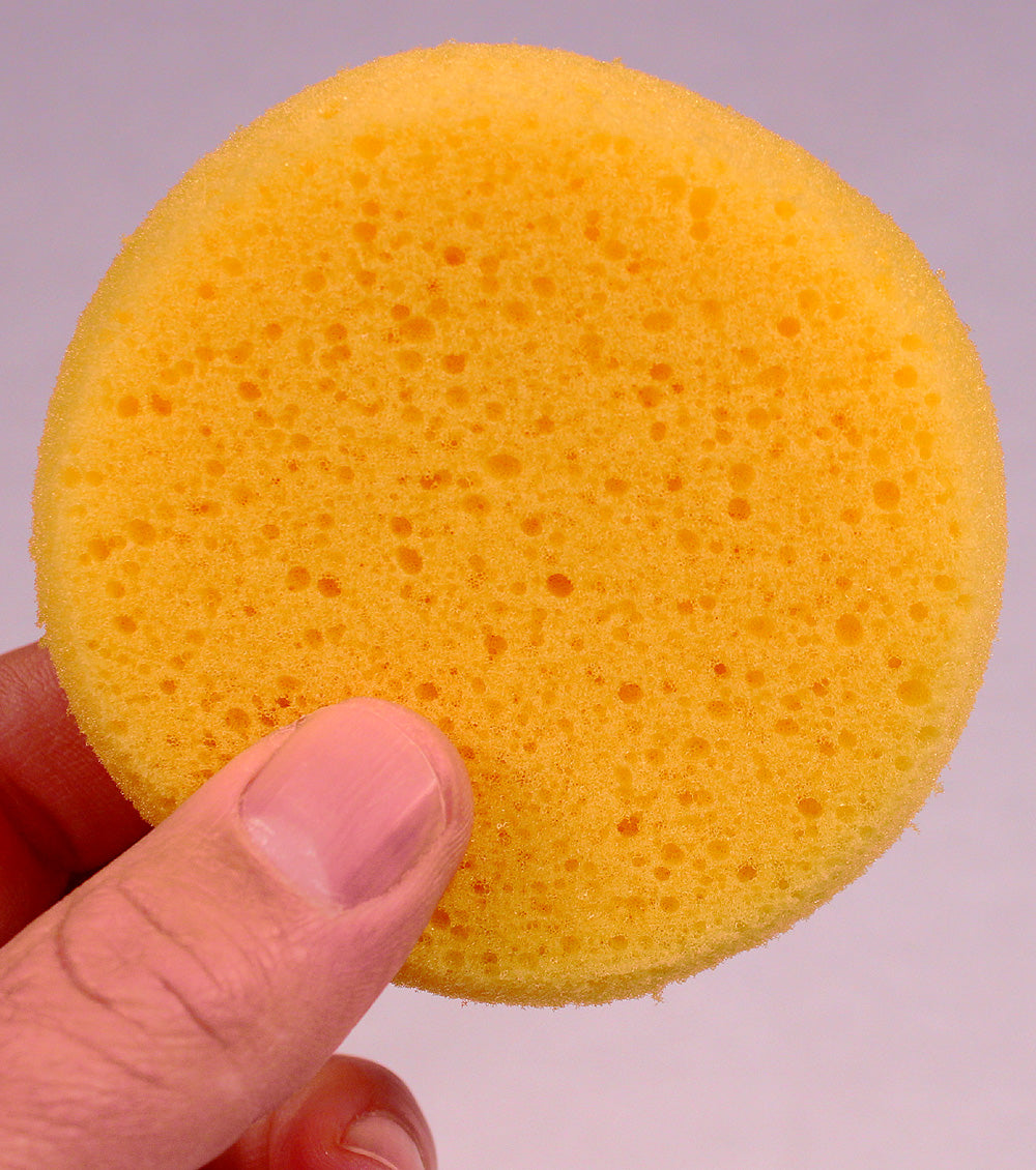 3-1/2 Inch Round Synthetic Silk Sponges for Painting, Crafts, Ceramics, - detail