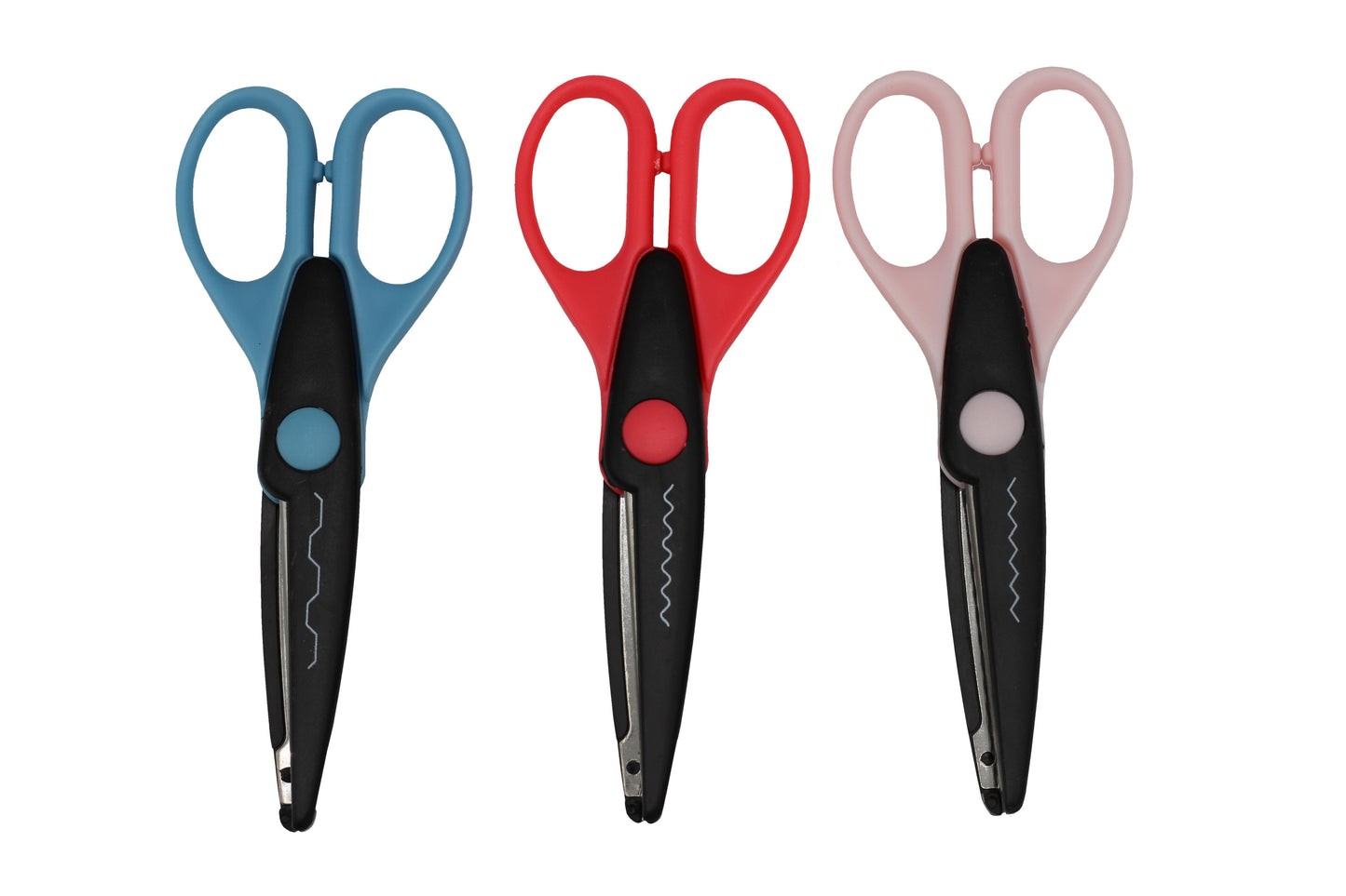 Creative Hobbies 12 Paper Edger Scissors with Organizer Stand! Great for - side view