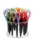 Creative Hobbies 12 Paper Edger Scissors with Organizer Stand! Great for Teachers, Crafts, Scrapbooking