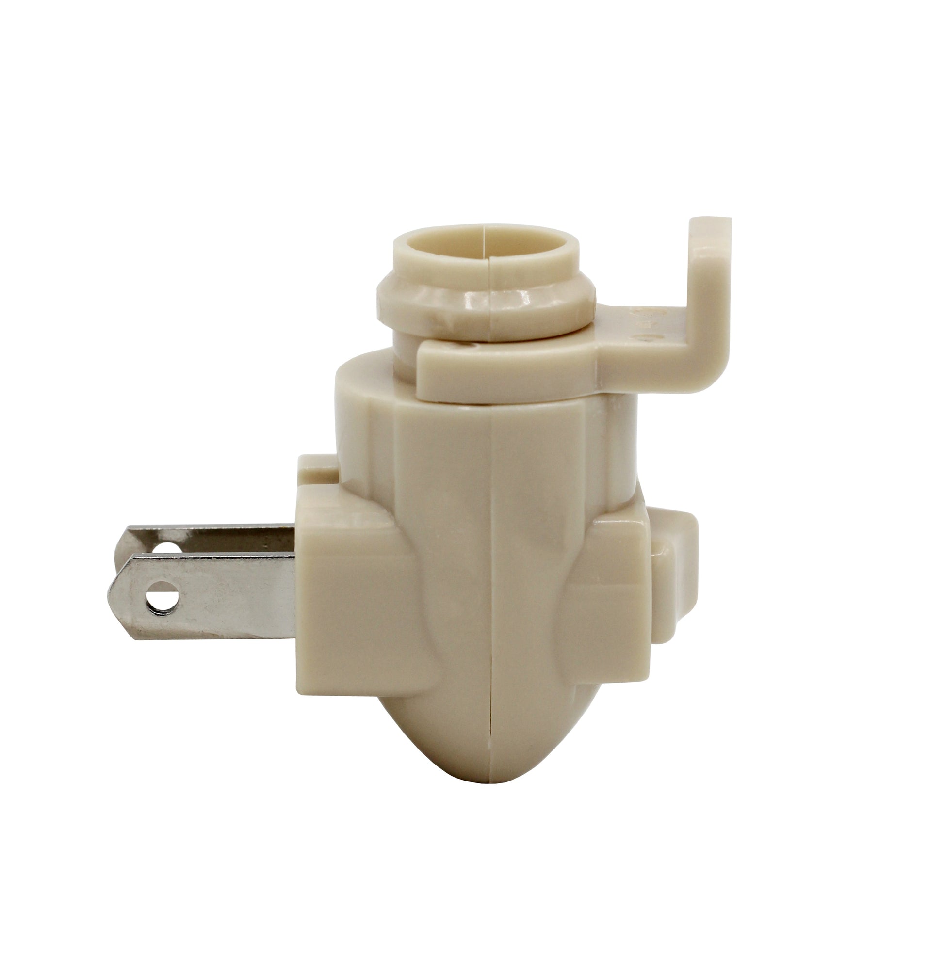 Plug In Night Light Module, Ivory Color Plastic, Great for Making Your Own - detail