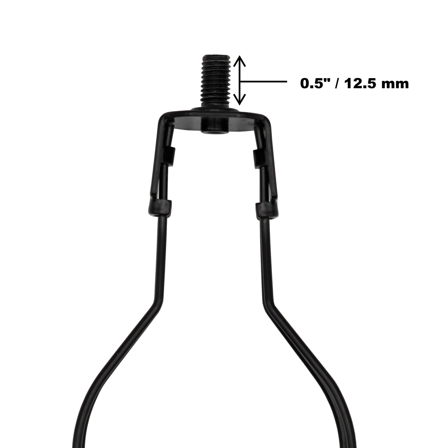 Lamp Shade Light Bulb Clip Adapter Clip on with Shade Attaching Finial Top, - detail