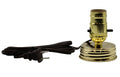 Regular Mouth Mason Jar Lamp Conversion Kit Gold Finish, Pre-Wired!