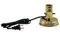 WIde Mouth Mason Jar Lamp Conversion Kit Gold Finish, Pre-Wired!