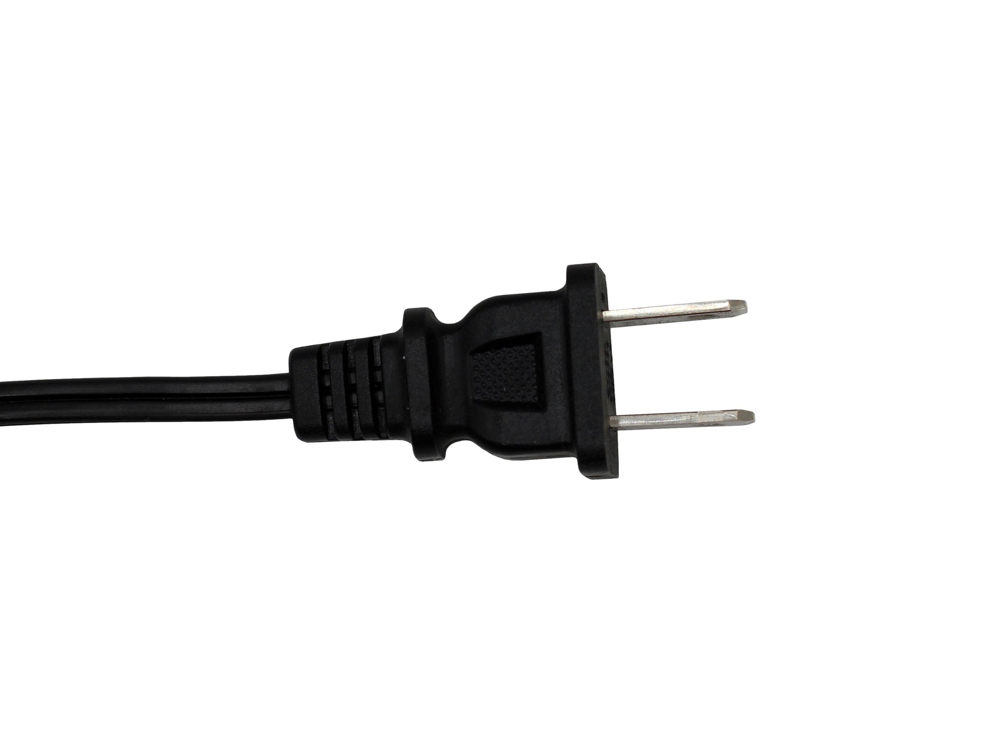 Black 6-foot lamp cord with rotary switch and polarized plug