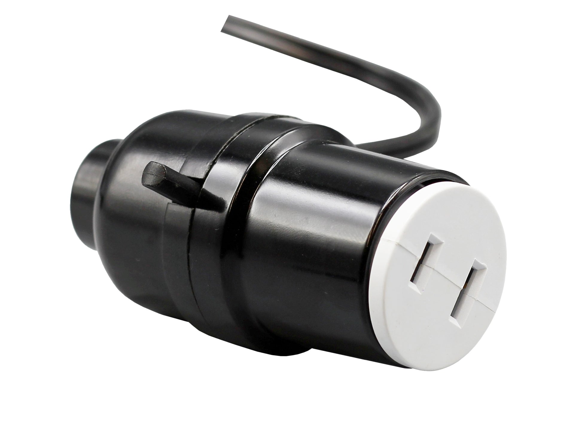 Polarized E26 Base Light Bulb Socket Plug – Convert Any E26 Socket into 2 Prong - close-up