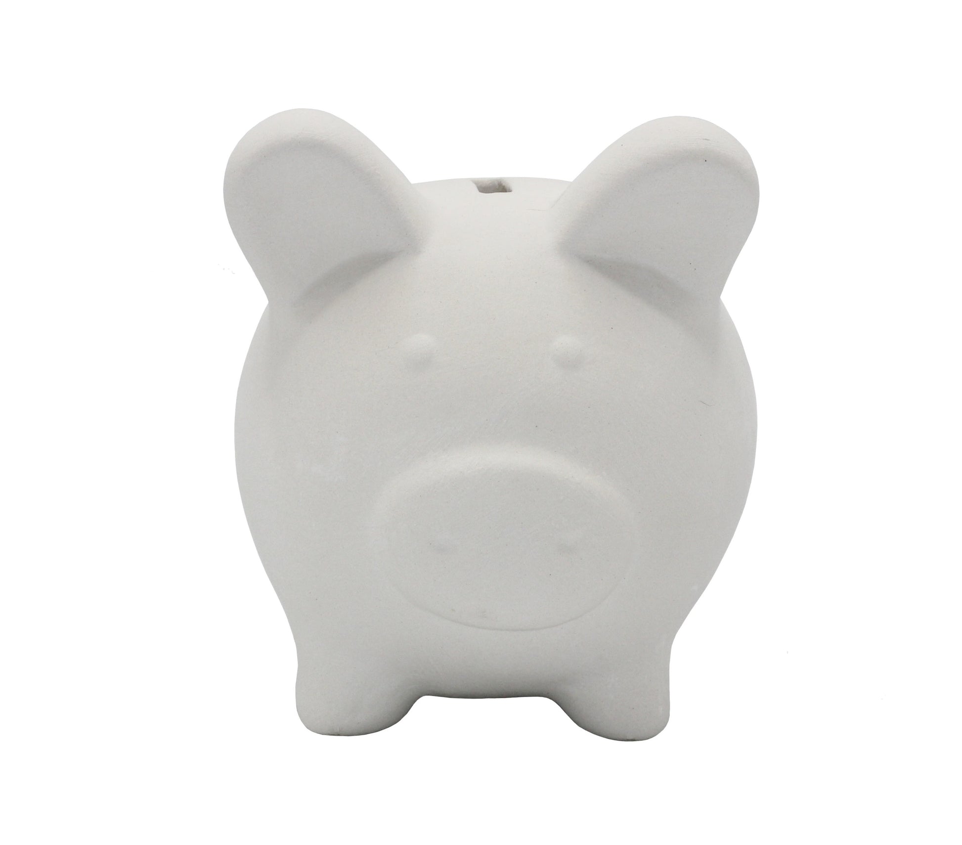 4 Pack of Ready to Paint Ceramic Bisque Piggy Banks - view 7