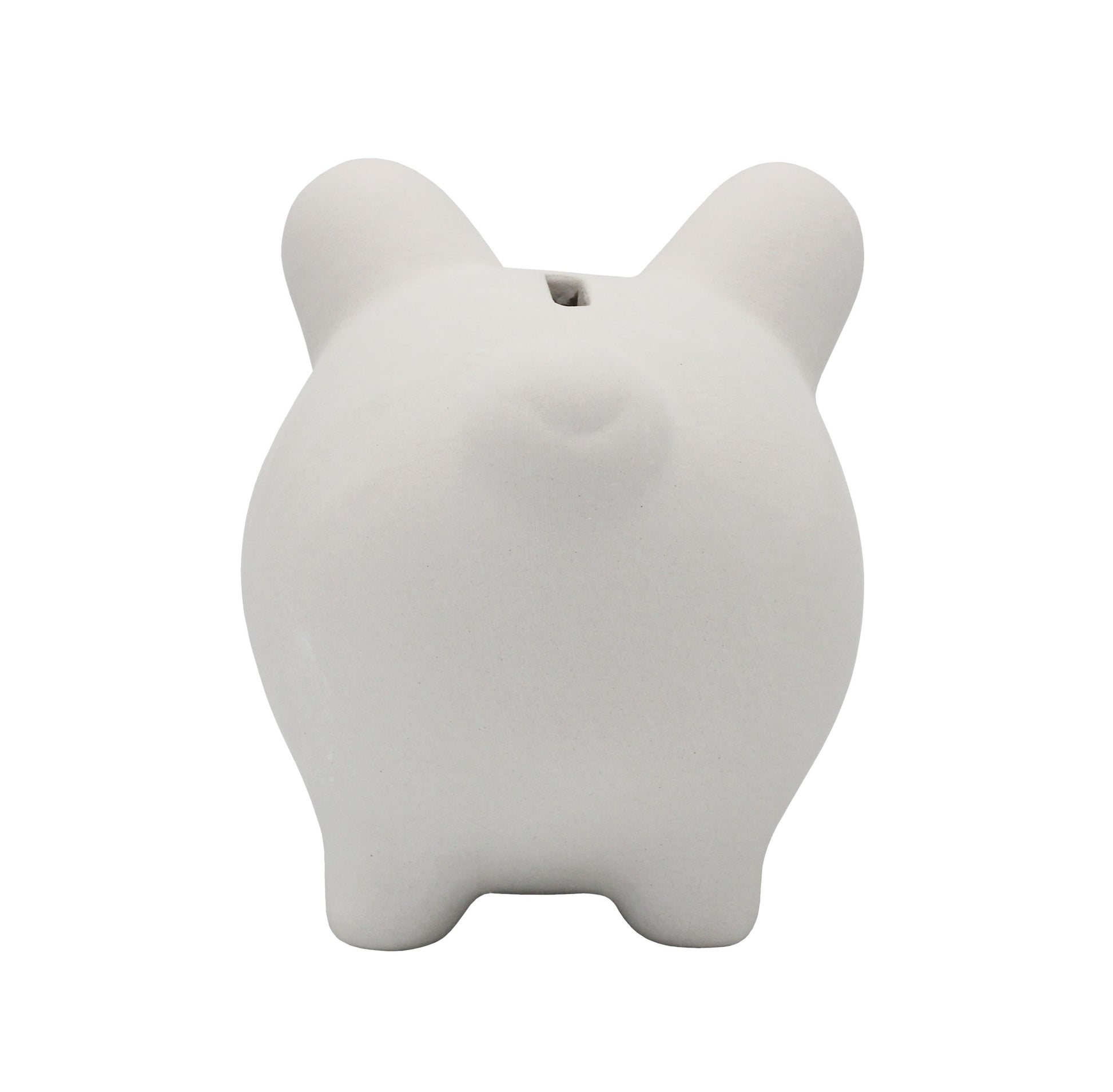 4 Pack of Ready to Paint Ceramic Bisque Piggy Banks - view 5
