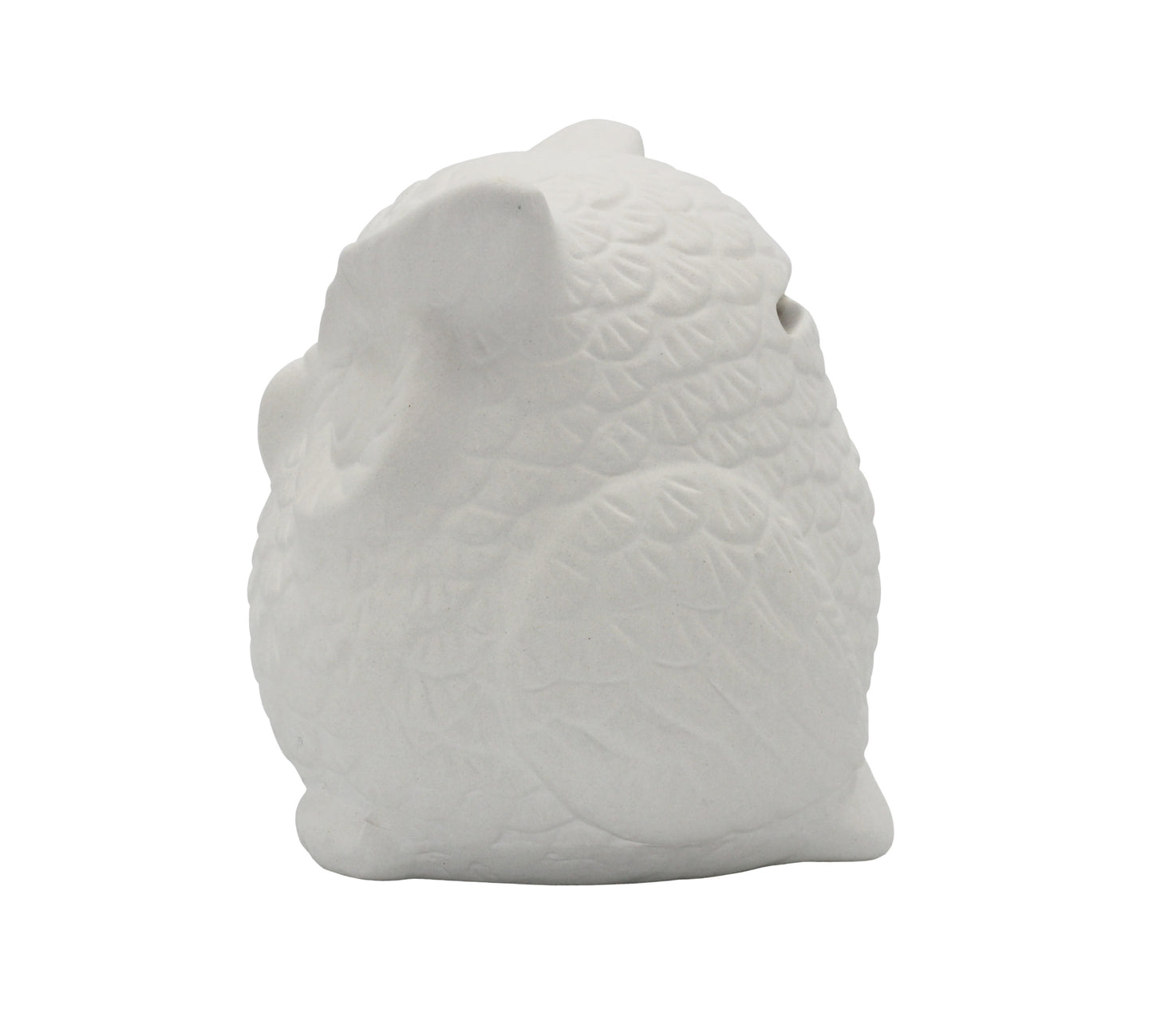 4 Pack of Ready to Paint Ceramic Bisque Owl Shape Figurines - view 5