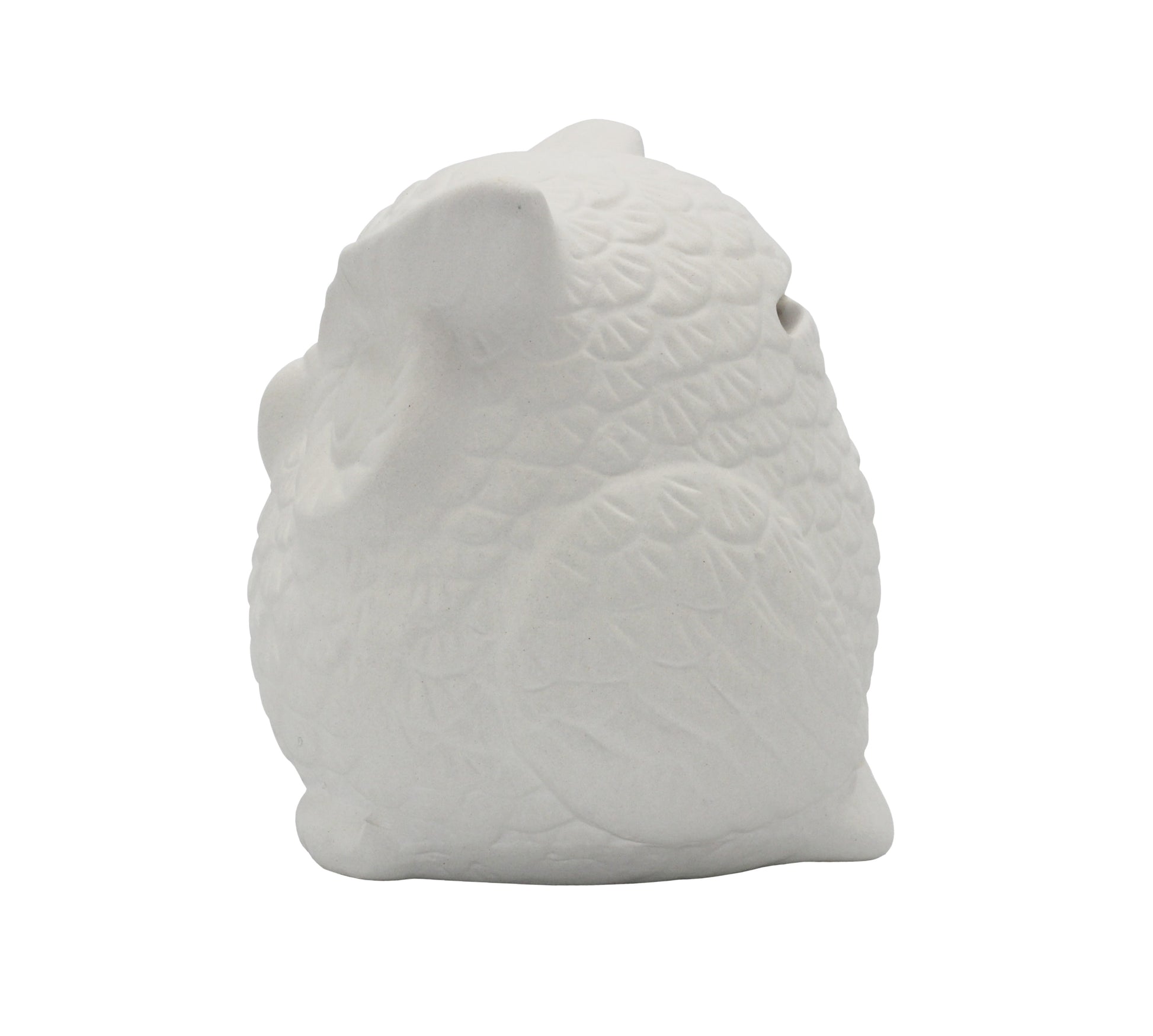 4 Pack of Ready to Paint Ceramic Bisque Owl Shape Figurines - view 5