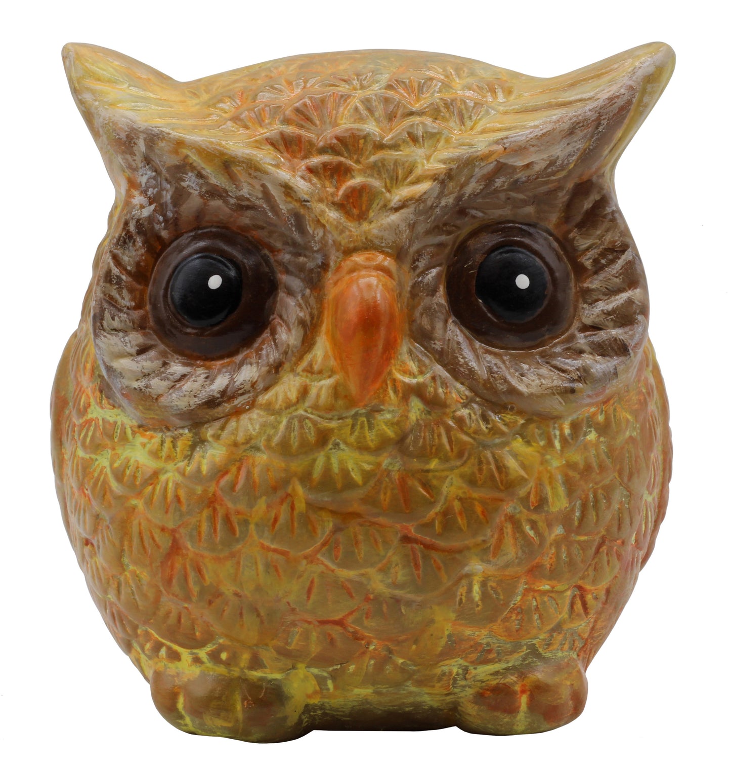 4 Pack of Ready to Paint Ceramic Bisque Owl Shape Figurines - side view