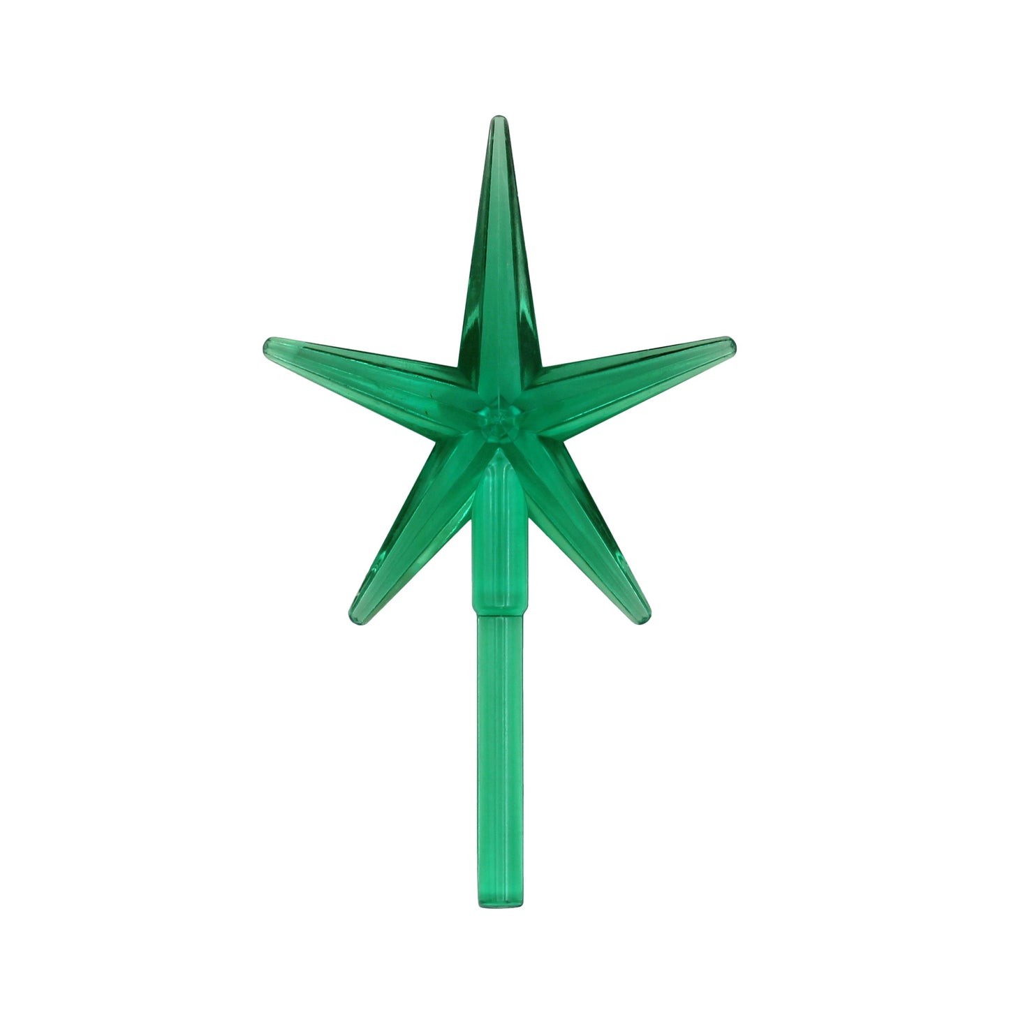 6 Pack Multicolor Stars Ceramic Christmas Tree Lights Plastic Light Decorations - close-up