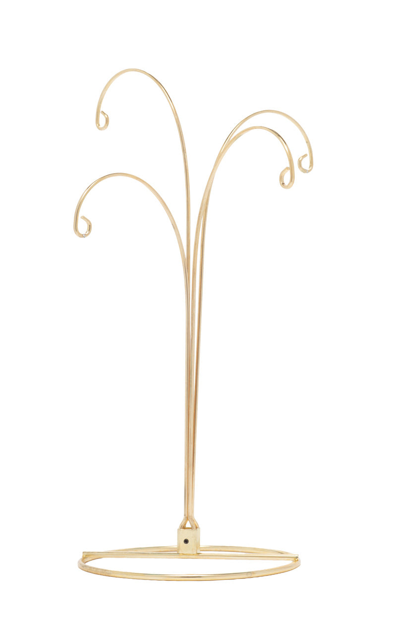 2 Pack of Metal Ornament Display Stands – 12″ Tall with Four Hooks at Varying - close-up